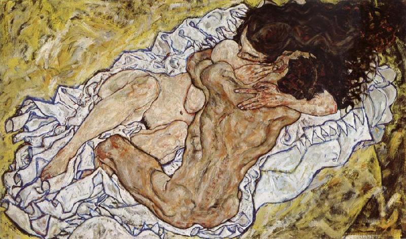 Egon Schiele Embrace Spain oil painting art